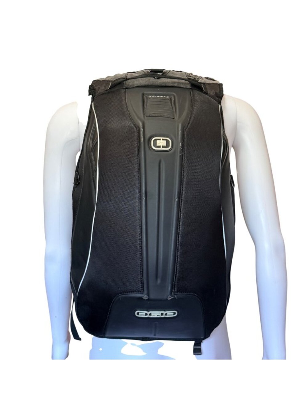 OGIO No Drag Original Motorcycle Backpack - Black/Gold Hard Shell Riding Bag